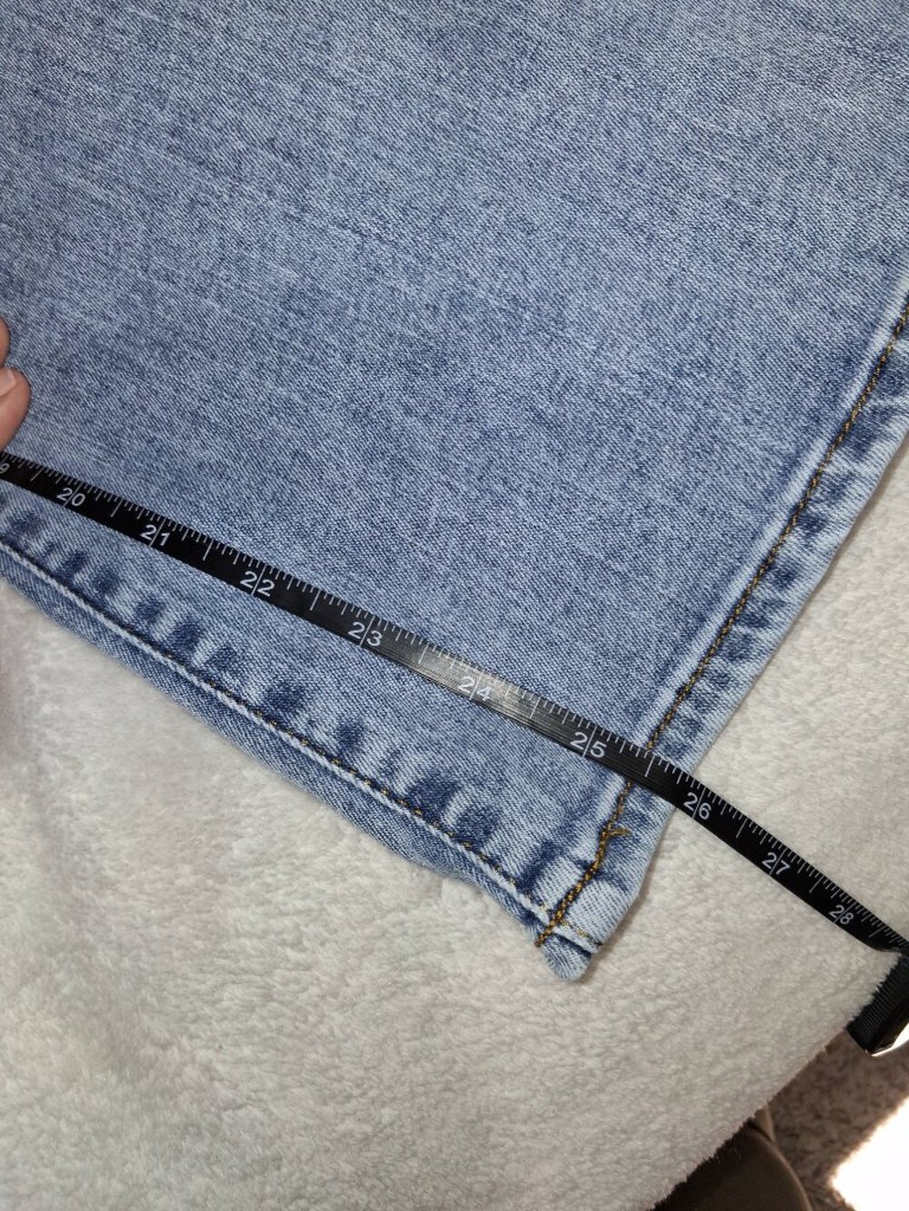 FRAME Le Crop Mini Boot Jeans Women’s 30 Igloo Wash Light Blue Cropped Flare - Picture 12 of 13